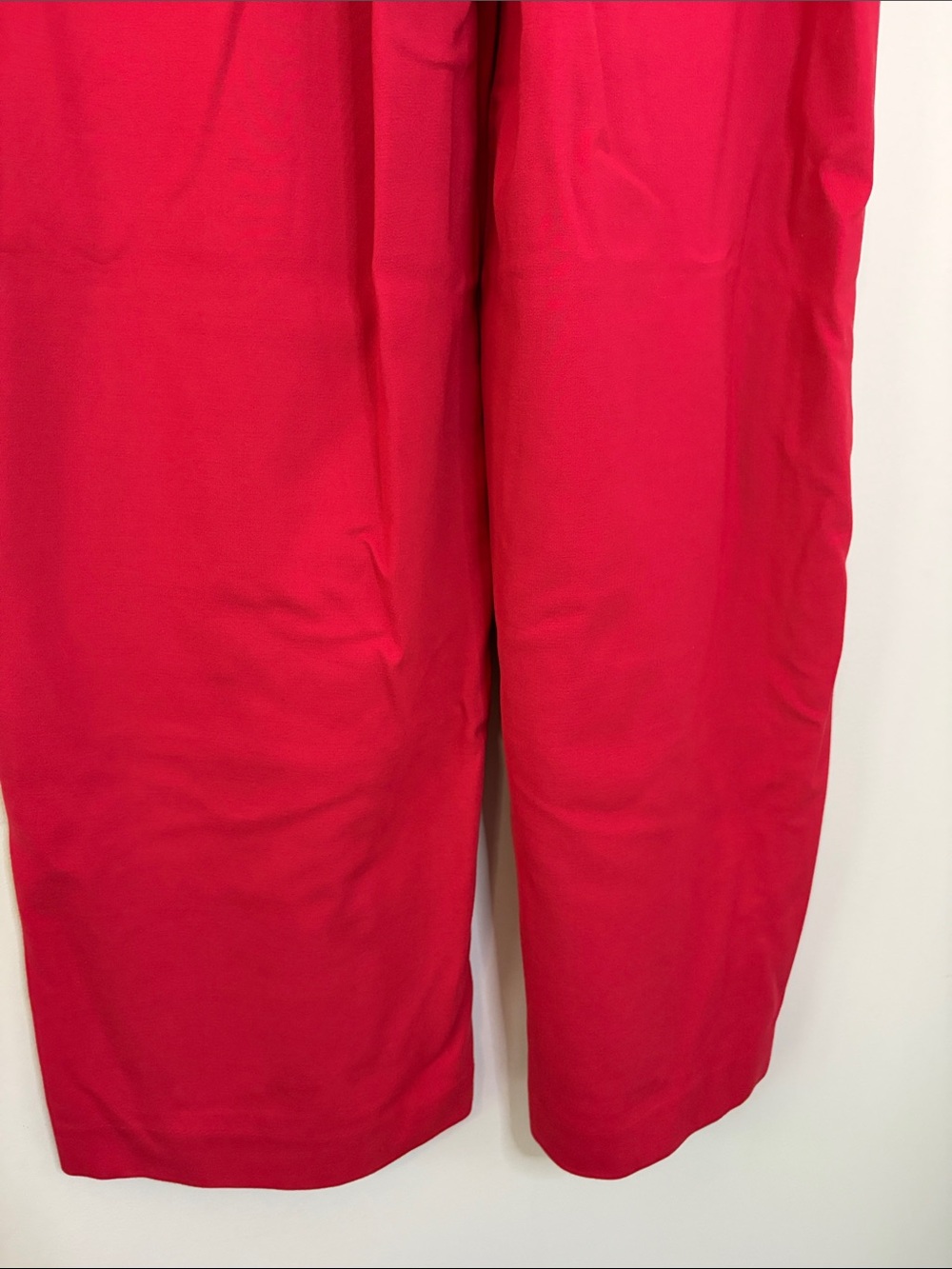 Boden Belgravia Ponte Trousers Red Pant Wide Leg Flare crease free sz 8 - Picture 8 of 11